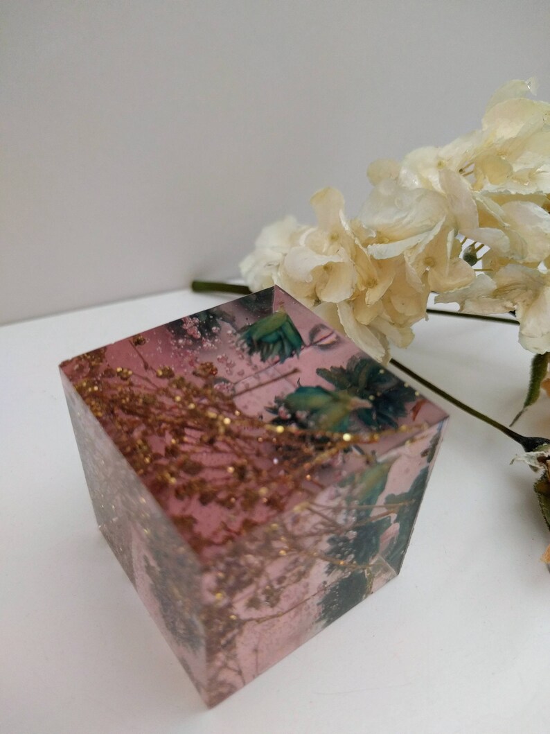 Pet Resin Paperweight Ashes Keepsake Cube. Memorial Sympathy Etsy