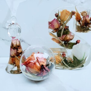 Custom Wedding flowers preservation, bouquet keepsake preservation, Bridal Flowers Set of 3( Large letter, Ornament, Couple Sculpture)