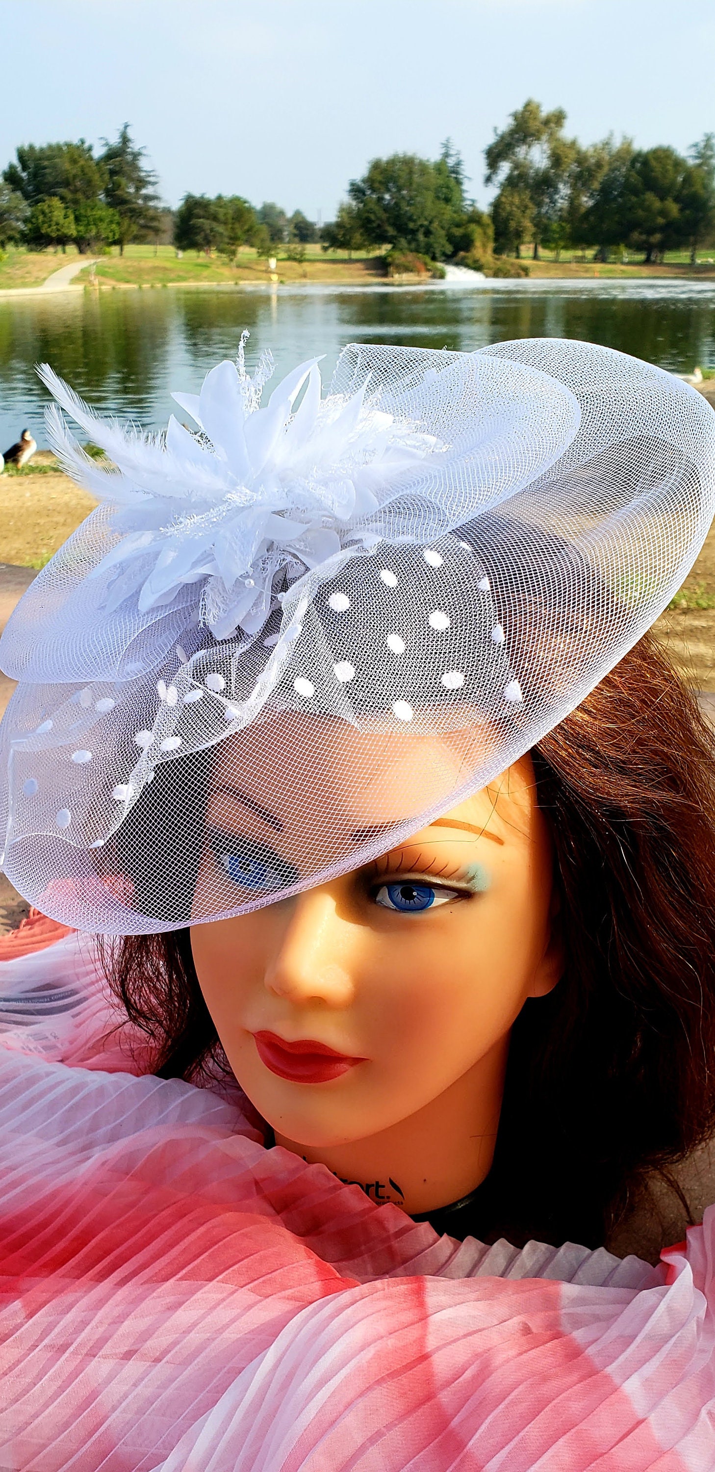 2621 Women\'s Tea Party Hat Mesh Floral Feather Hair Clip Fascinator Travelwant Women Girl Fascinators Hair Clip Hairpin Hat  main image 2