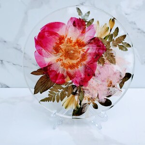 Custom Pressed Dried Wedding Flowers Bouquet Resin Frame. Flowers Preservation. Preserved Wedding Funeral Flowers. Pressed Flowers Frame.