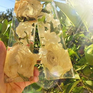 Extra Large Resin Alphabet Letters ,YOUR OWN FLOWERS, funeral flowers preserved, flower keepsake letters, Flower Letters,  Resin Art Flowers