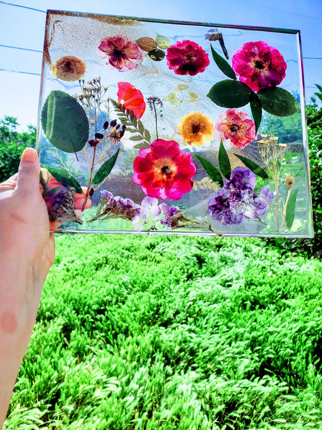 Pressed Dried Wedding Flowers Bouquet Resin Frame.flowers Preservation