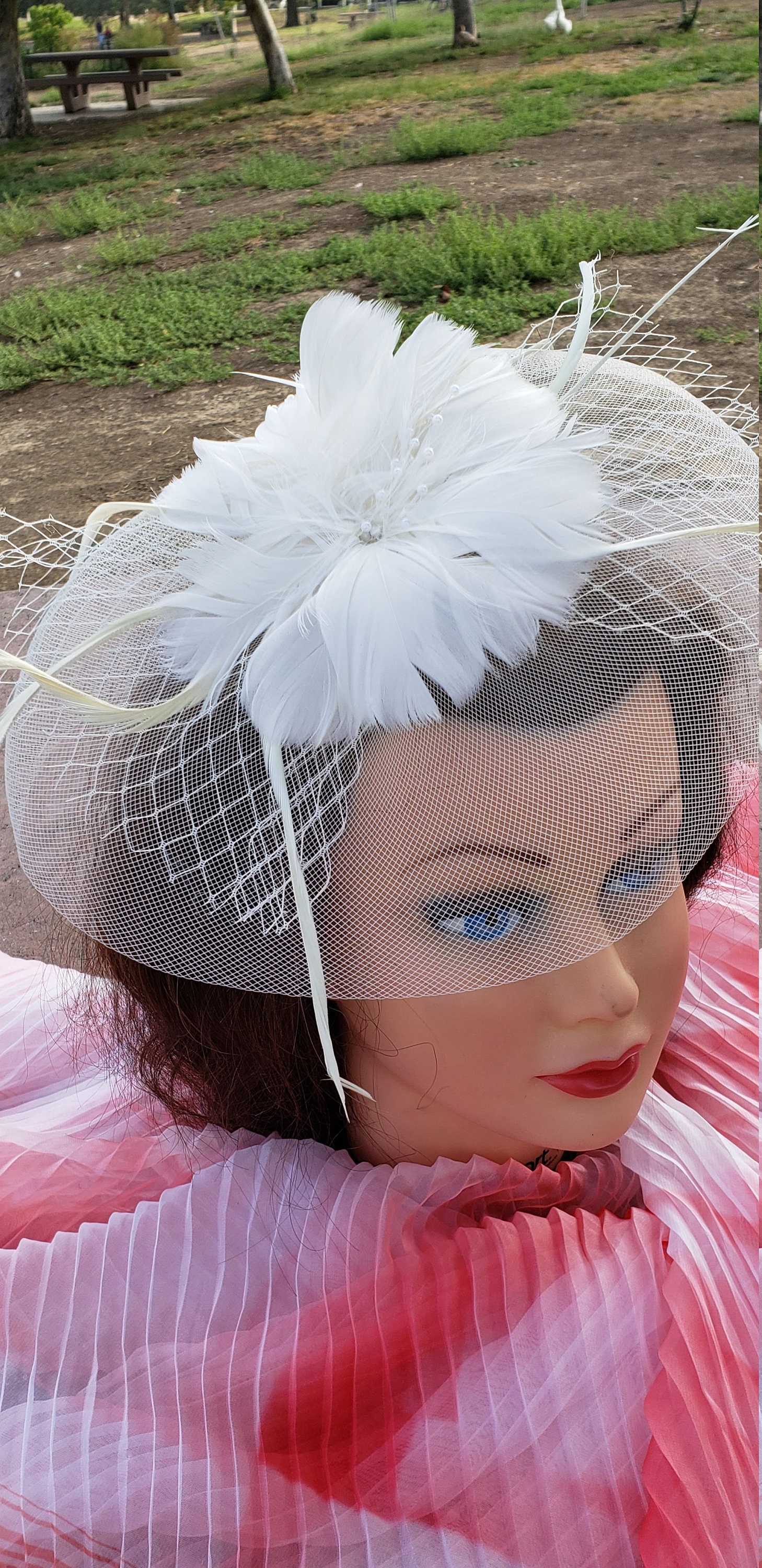 Feather Fascinator Hat with Clip, 10.24\