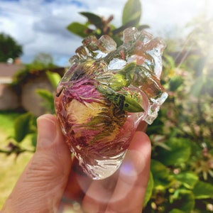 Anatomical Human Heart Resin Preserved Flowers Paperweight - Etsy