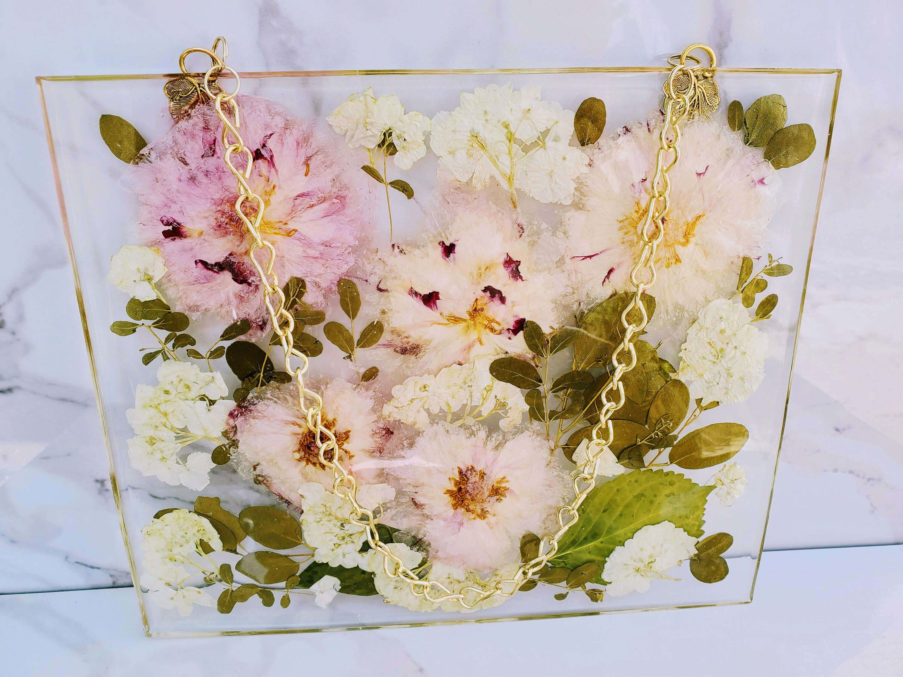 Pressed Dried Wedding Flowers Bouquet Resin Frame. Flowers Etsy