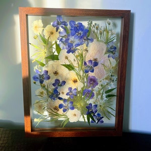 Custom Flowers Bouquet Preservation, Wedding Bridal DRIED Flowers, Wedding, Funeral Pressed Flowers, Keepsake. Hanging Frame Decor