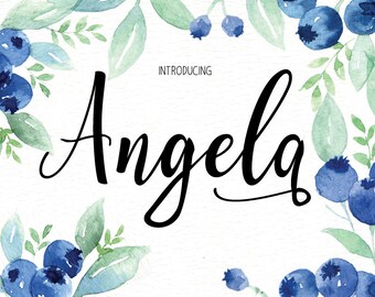 Hand written font Font download - Calligraphy font - Font instant download - Digital font - Wedding font - Hand lettered font