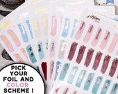 Foil Date Planner Stickers: Erin Condren, Happy Planner