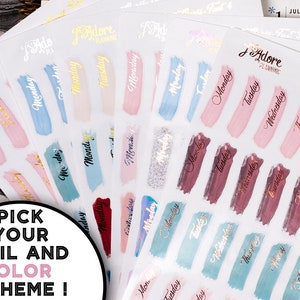 Foil Date Cover Aufkleber, Foiled Date Planner Stickers, Planer Datum Cover Aufkleber für Erin Condren und Happy Planner