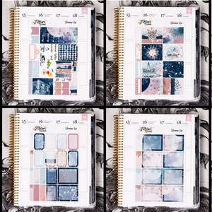 Foil Planner Sticker Kit for EC Erin Condren, Foiled Vertical Weekly ...