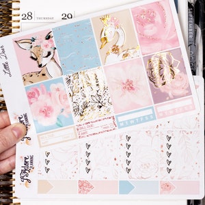 Foil Planner Sticker Kit for EC Erin Condren, Foiled Vertical Weekly Kit | Little Deer