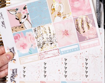 Foil Planner Sticker Kit for EC Erin Condren, Foiled Vertical Weekly ...