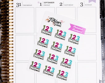 Teacher Planner Stickers, Professional Development, Erin Condren, Happy Planner