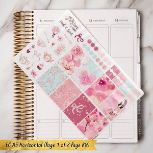 Foil A5 Horizontal Weekly Planner Sticker Kit for EC Erin Condren ...