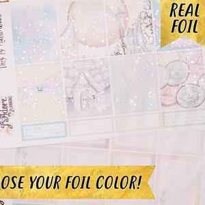 Foil Halloween Planner Sticker Kit: EC Erin Condren Vertical Weekly Kit