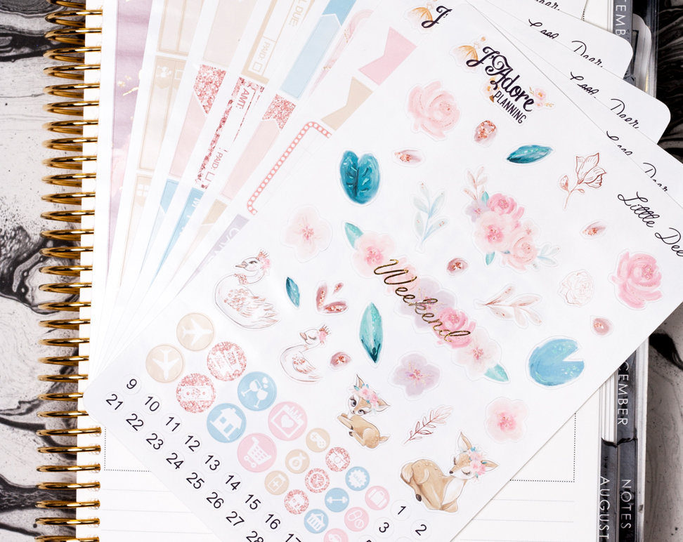 Foil Planner Sticker Kit for EC Erin Condren, Foiled Vertical Weekly ...