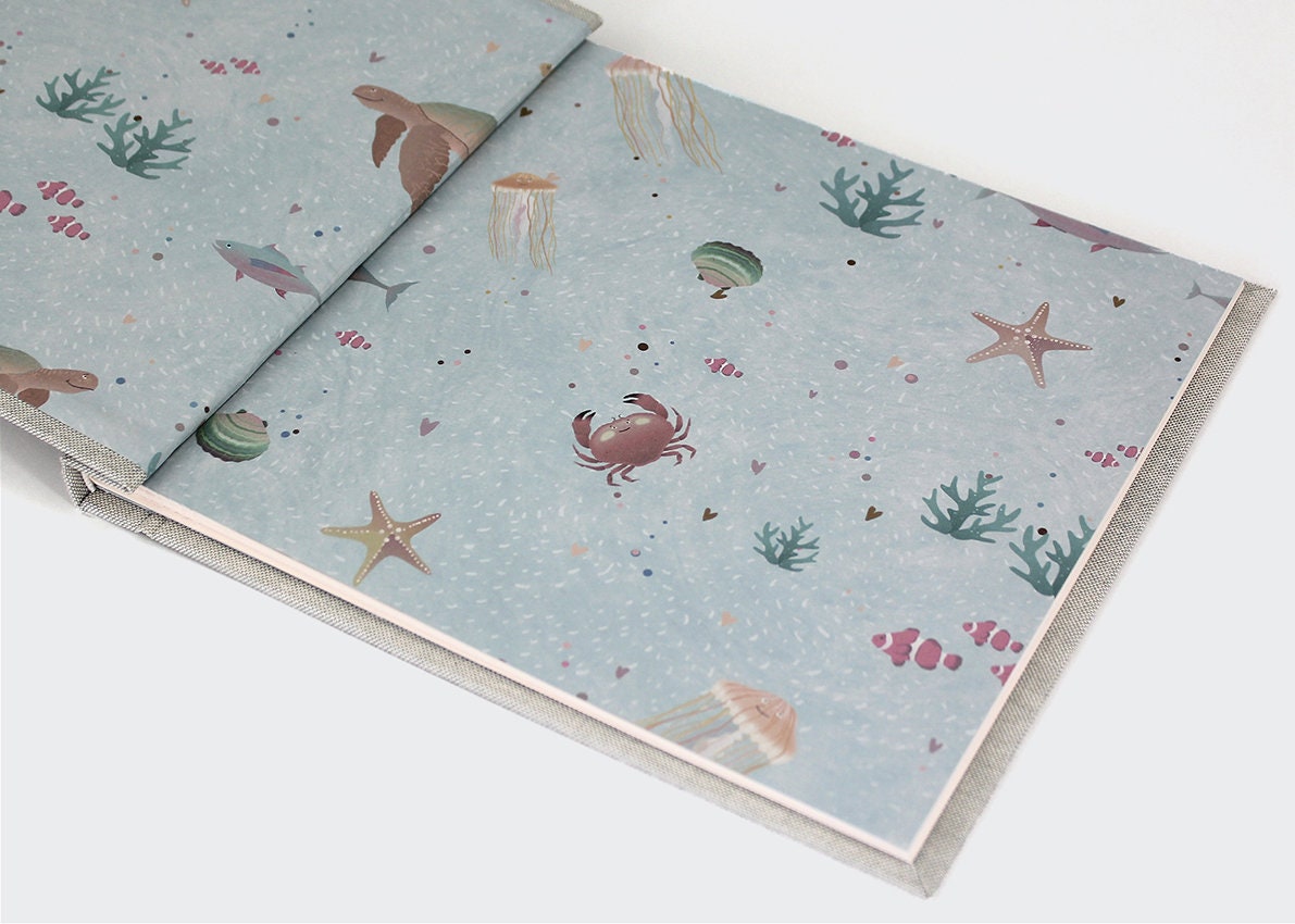 Personalized Baby Memory Book for Twins WHALE Baby Photo Etsy