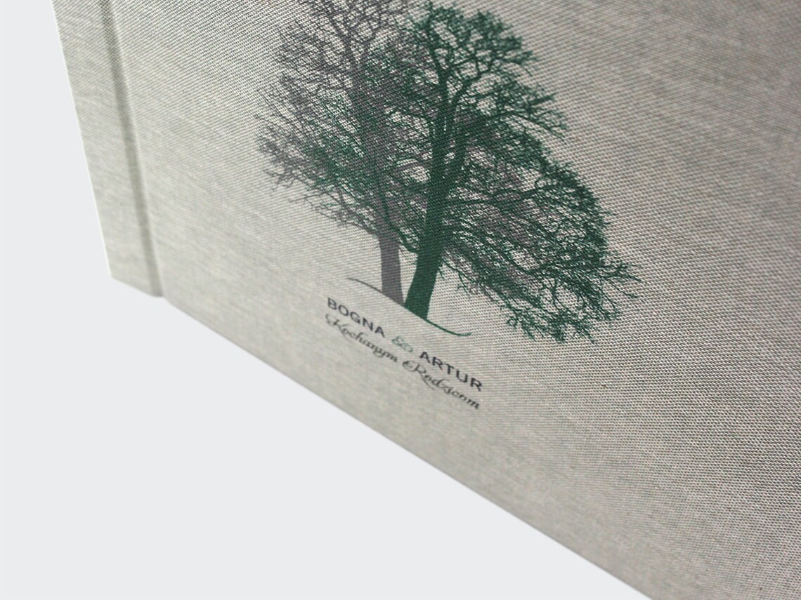 TREES Album a Classic Handmade Photo Album With a Twined Etsy