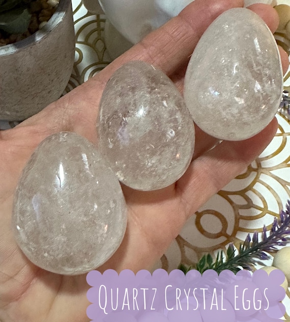 Incredible Quartz Crystal Yoni Eggs. Beautiful Quality. High Vibration.  Fertility. Femininity. - Etsy