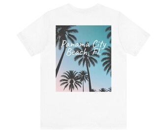 Panama City Beach Palms Jersey Short Sleeve Tee