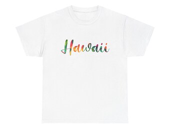 Aloha Hawaii Cotton Tee, Summer Beach Vacation Shirt