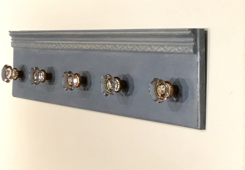 Custom Vintage Glass Door Knob Coat Rack Custom Color W/ Etsy