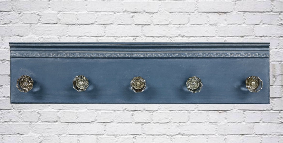 Custom Vintage Glass Door Knob Coat Rack Custom Color W/ Etsy