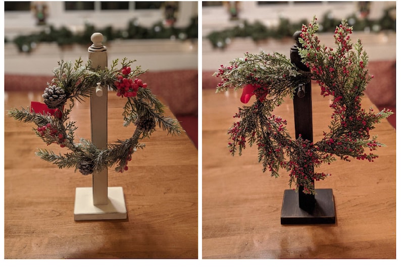 Wood Wreath Stand Mini/medium/large Table Wreath Stand Etsy