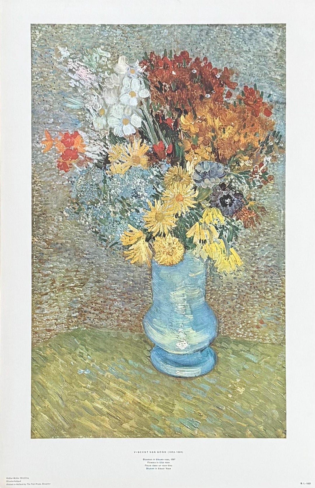フィンセント・ファン・ゴッホ展ポスター - 青い花瓶の花 - 美術館所属
