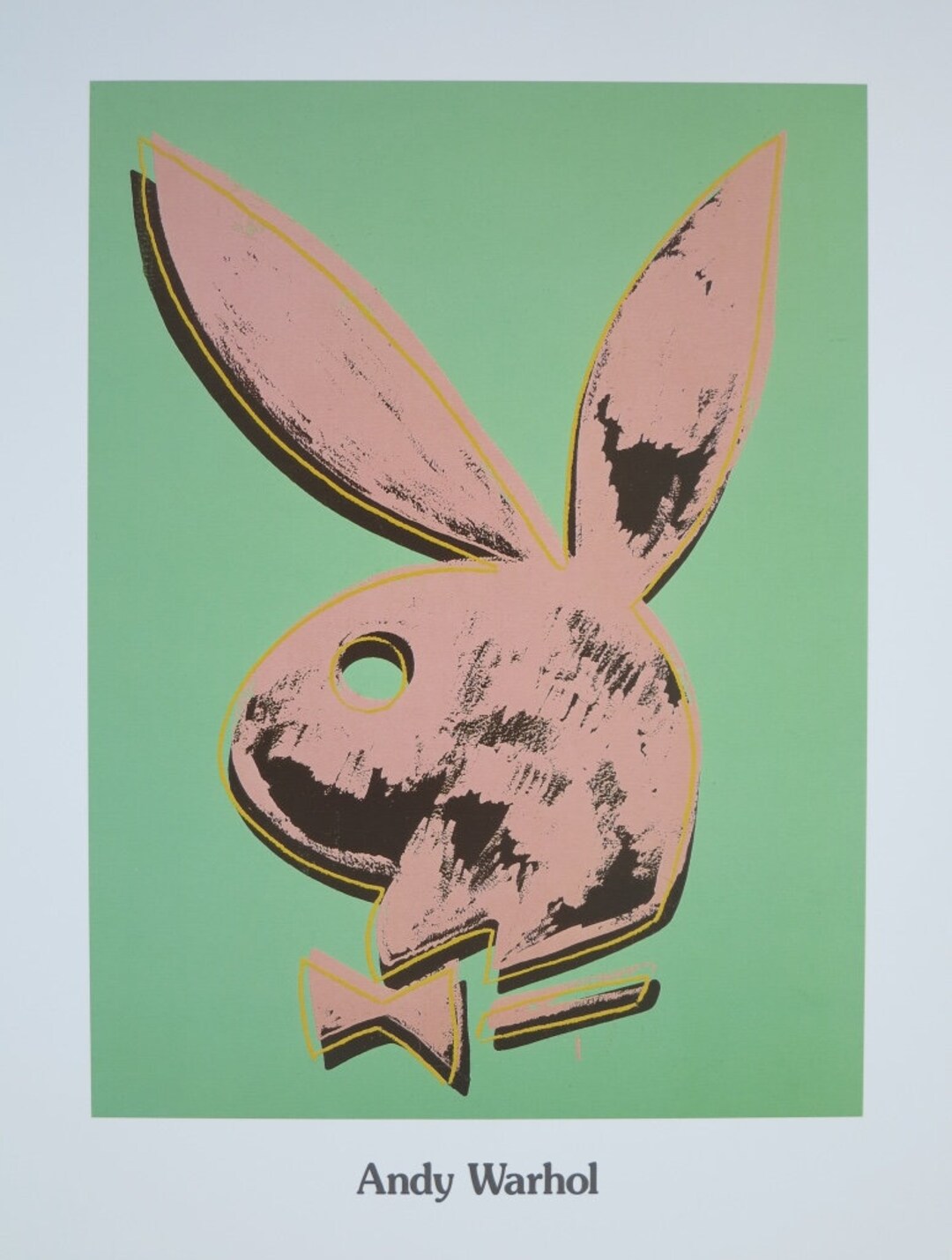 Andy Warhol Exhibition Poster Playboy Bunny Green Pop - Etsy