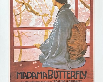 Madame Butterfly exhibition poster - Puccini - opera - musical - art print - reproduction