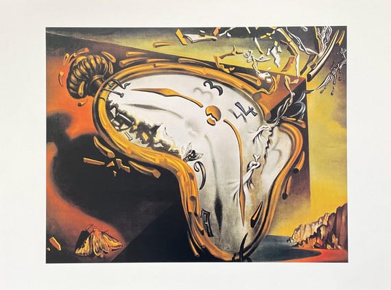 Surrealismo Quadro Orologi Dali Surrealista La Persistenza Della
