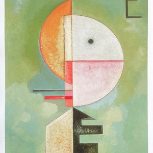 Paul Klee exhibition poster - Upward - green - abstract - museum artist - art print - 2018