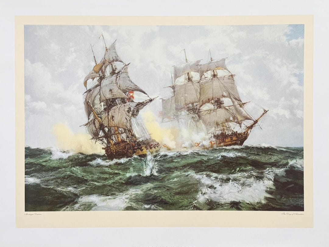 Montague Dawson Exhibition Poster - the Days of Adventure - Sea