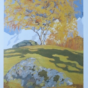 Alberto Giacometti Ausstellungsplakat Herbst - Stillleben - Bäume - Natur - Schweizer Künstler - Museumskünstler - Kunstdruck