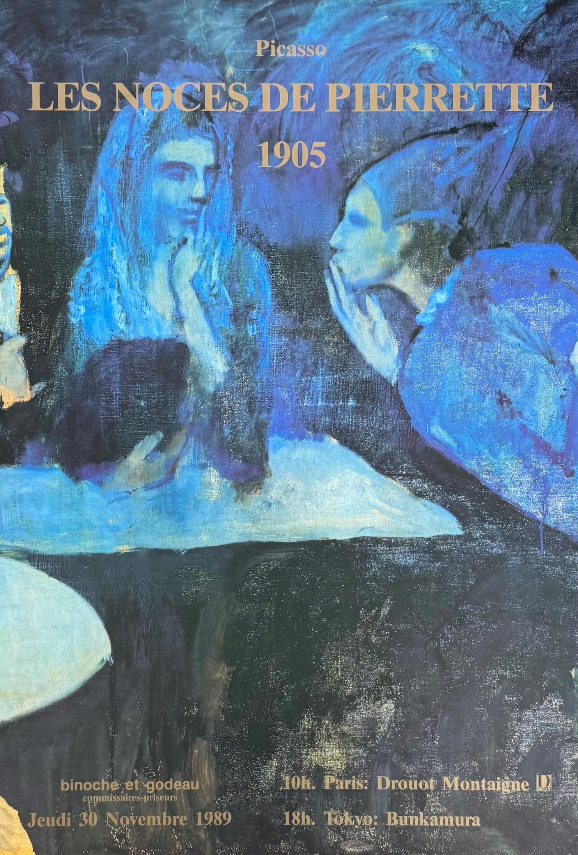 Pablo Picasso Exhibition Poster - Les Noces De Pierrette - Pierrette's  Wedding - Museum Artist - Art Print - 1989 - Etsy, image size:1986x2936