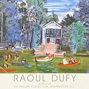 Raoul Dufy exhibition poster - Joinville - Paris - museum artist - art print - 1994