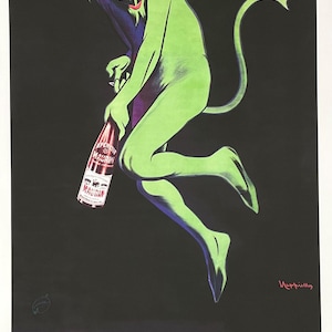 Manifesto Maurin Quina - aperitivo francese - brindisi - bevande - stampa artistica decorativa - ristorante - bar - riproduzione - Leonetto Cappiello