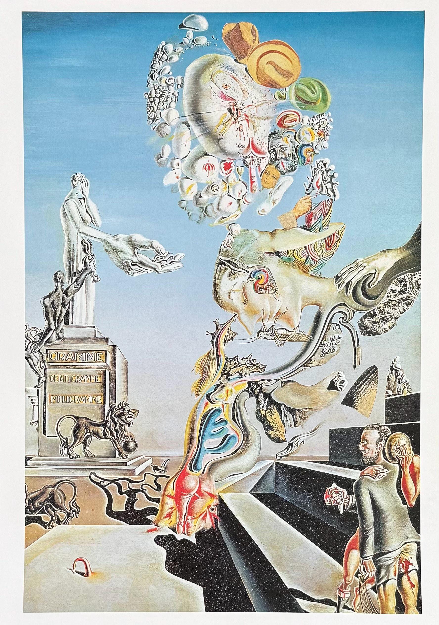 Salvador Dali Exhibition Poster - the Lugubrious Game - Museum