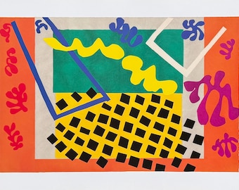 Henri Matisse exhibition poster - The Codomas - French Art - museum artist - art print