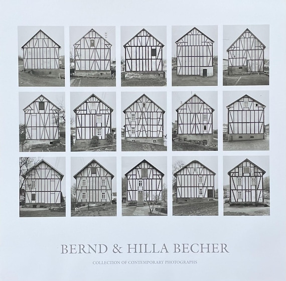 Bernd and Hilla Becher Exhibition Poster - Fachwerkhäuser