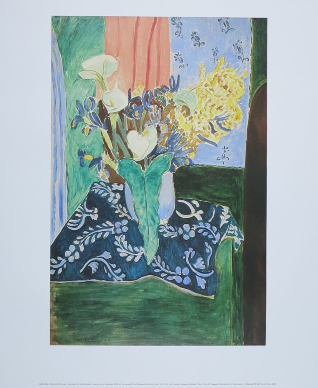 Henri Matisse Exhibition Poster Calla Lilies, Irises and Mimosas Still