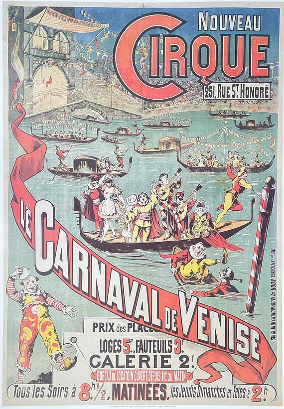 Vintage Venise French Exhibition Poster Vintage Venise French Exhibition Poster
