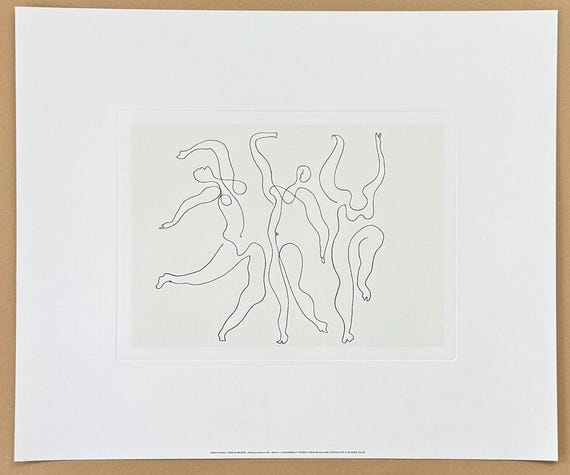 パブロ・ピカソ、Three Dancers、希少な画集より パブロ・ピカソ