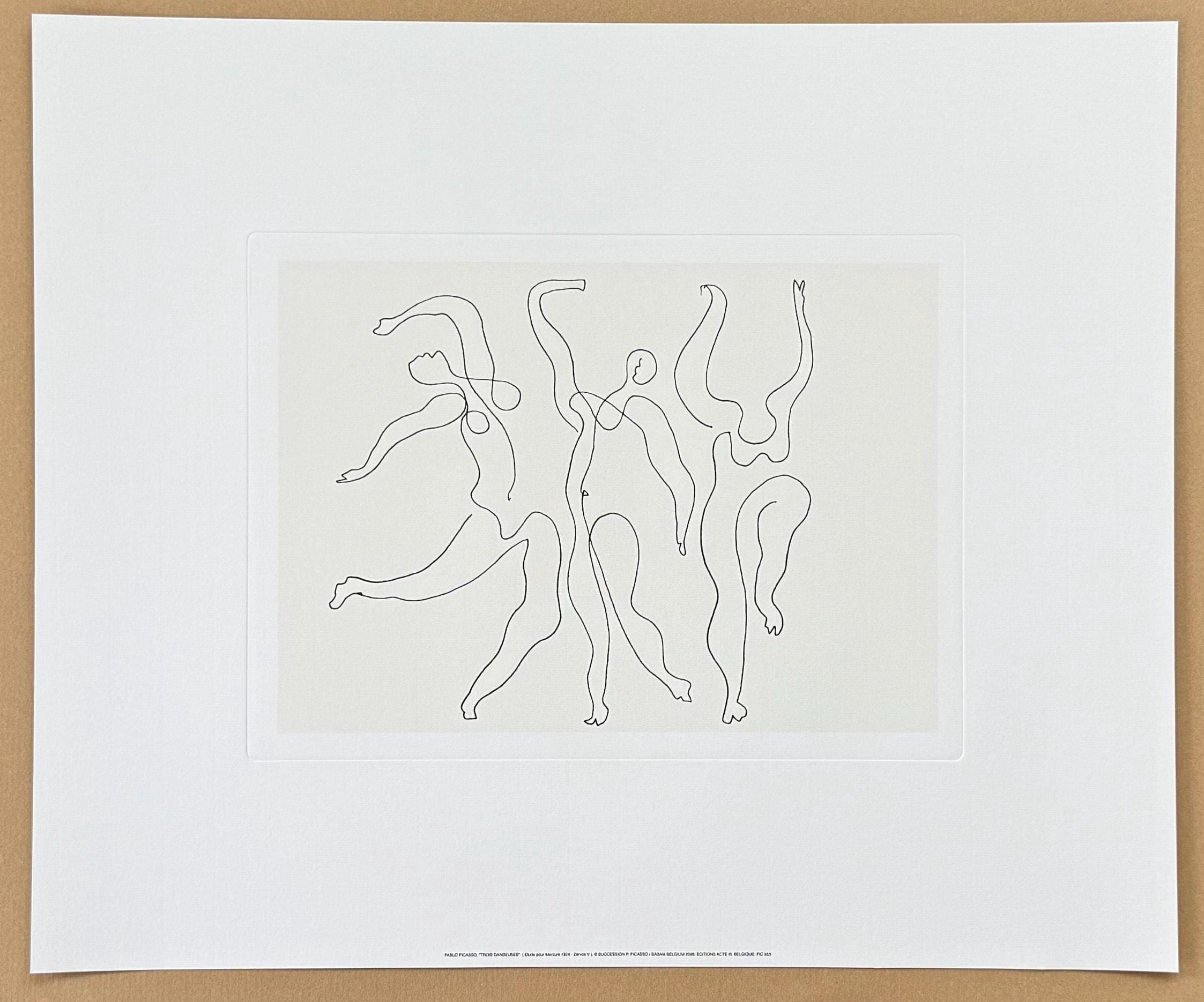 パブロ・ピカソ展ポスター - 3人のダンサー - 美術館所属アーティスト
