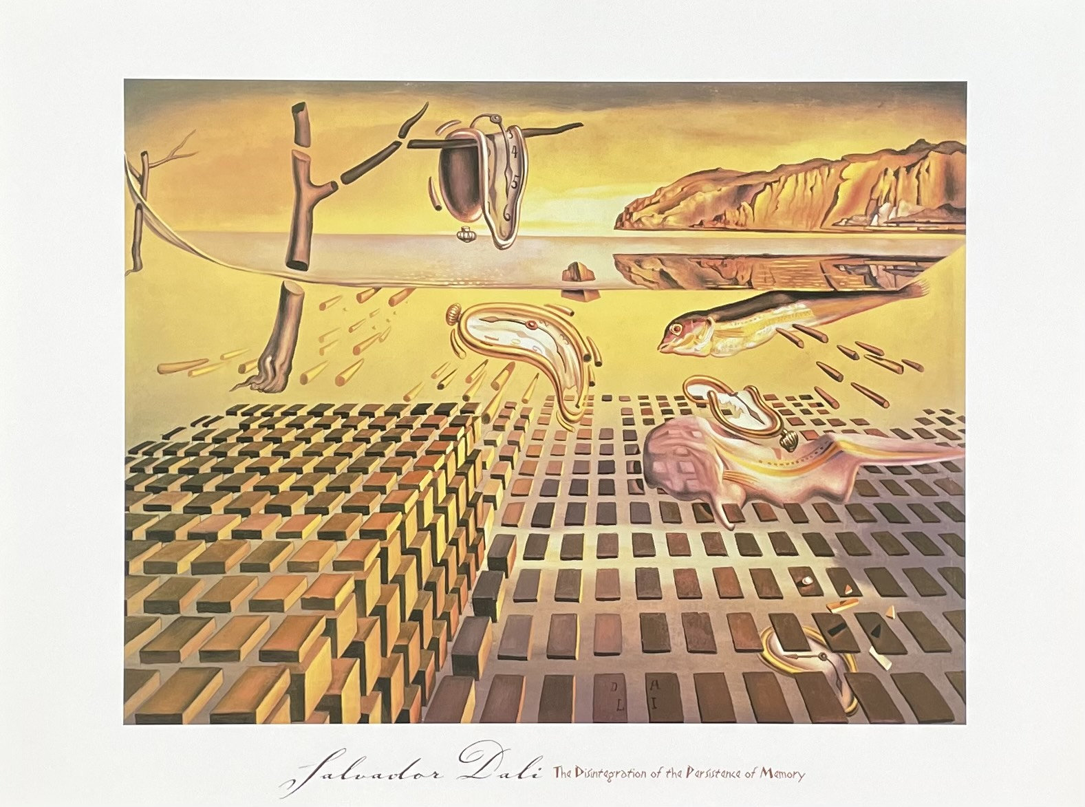 Salvador Dali Exhibition Poster - the Disintegration of the