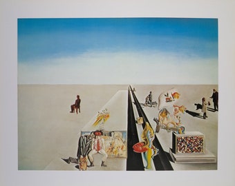 Salvador Dali poster - The first days of spring -  museum print - offset lithograph - excellent