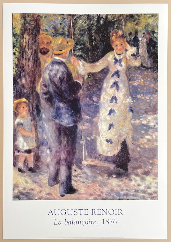 Auguste Renoir Exhibition Poster - La Balançoire - 1876 - Swing