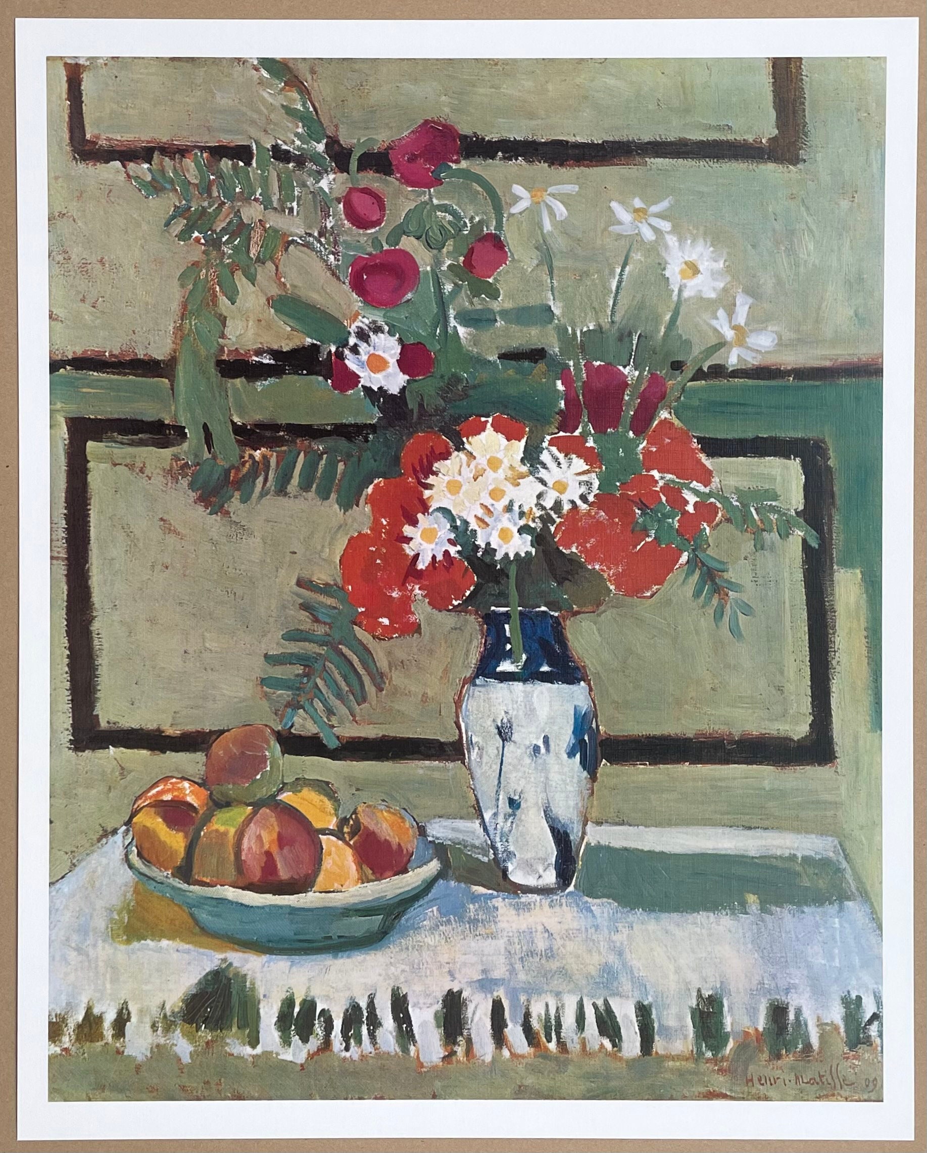 アンリ マティス展ポスター - 花と果物 - 静物画 - 部屋 - フランス