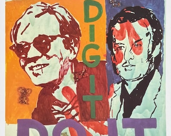 Martin Kippenberger exhibition poster - Cool it - Dig it - Do it - museum artist - art print